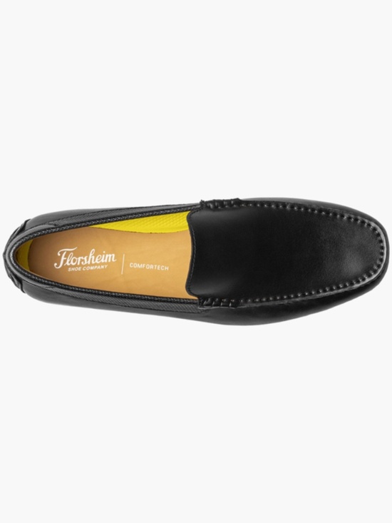 Men\'s Florsheim Motor Venetian Loafer in Black Leather 13412-001 main image 4